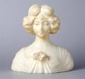 An Alabaster Bust of a Woman