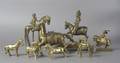 A Collection of Brass and Copper Horses