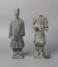 Two Chinese Tomb Style Figures