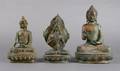 A Set of Three Asian Bronze Buddhas