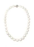 A Single Strand of White South Sea Cultured Pearl Necklace