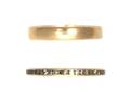 A Group of Two Yellow Gold Rings