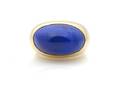 A Yellow Gold and Lapis Lazuli Ring