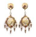 A Pair of Yellow Gold Dangle Earrings