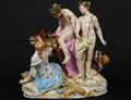 MEISSEN PORCELAIN GROUP DRUNKEN SILENUS