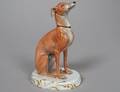 MEISSEN PORCELAIN FIGURE OF A WHIPPET