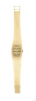 A 14 Karat Yellow Gold Wristwatch Bulova for Dior