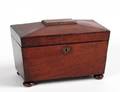 REGENCY MAHOGANY TEA CADDY