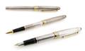 A Group of Three Sterling Silver Pens Mont Blanc