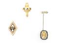 A Group of Three Gold Sorority Pins