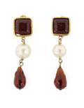 A Pair of Chanel Drop Earclips