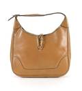 An Hermes Tan Leather Trim Bag