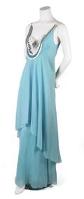 A Jacques Cassia Blue Evening Gown