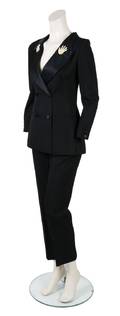 A Moschino Couture Magic Hands Black Wool Tuxedo