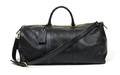 A Chanel Black Leather Quilted Duffle Bag