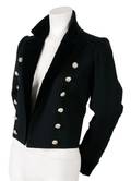 An Yves Saint Laurent Black Wool Melton Jacket