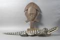 A Carved Decorative Bwa Crocodile Mask