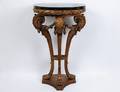 NEOCLASSICAL CARVED AND GILTWOOD CONSOLE TABLE