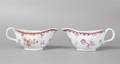 A Pair of English Porcelain Sauce Boats