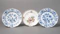 A Set of Seven German Porcelain Plates Meissen