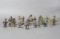 A Collection of Brass Tribal Figures and Animals
