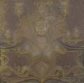 An Art Nouveau Pressed Metal Plaque