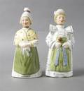 A Group of Two English Figural Bottles