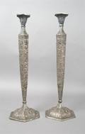 A Pair of Silverplate Candlesticks International