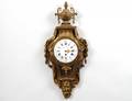 LOUIS XVI STYLE GILT BRONZE CARTEL CLOCK