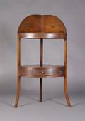 A Georgian Style Mahogany Corner Washstand