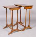 A Pair of English Nesting Trestle Tables