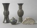A Group of Two Asian Bronze Vessels