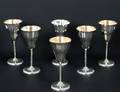 SET OF SIX CONTINENTAL SILVER PORTS