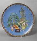 A Group of Two Large Cloisonne Chargers