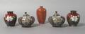 A Group of Two Pairs of Cloisonne Vessels