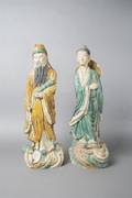 Two Chinese Pottery Figures