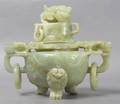 A Jadeite Censer and Cover