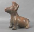 A Ceramic Colima Dog Vessel
