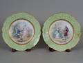 PAIR OF SEVRES PORCELAIN CABINET PLATES