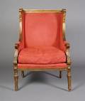 A Directoire Style Giltwood Fauteuil