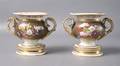 A Pair of English Porcelain Urns Spode