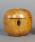 An English Fruitwood Tea Caddy