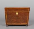 An English Walnut Tea Caddy