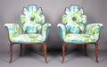 A Pair of Mahogany Armchairs