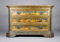An Italian Lacquered and Parcel Gilt Commode