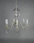 A Continental Crystal SixLight Chandelier