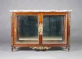 A Louis XVI Style Gilt Bronze Mounted Vitrine