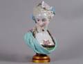OLD PARIS PORCELAIN BUST OF A MAIDEN