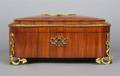 A Continental Rosewood and Gilt Metal Mounted Table Casket