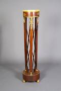 A Empire Style Mahogany and Gilt Metal Pedestal